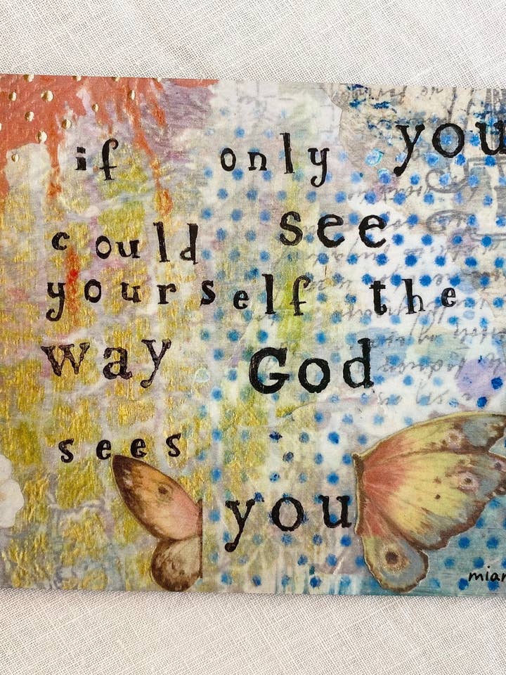 Se solo potessi vedere te stesso nel modo in cui Dio ti vede, magnete per la vendita all'ingrosso da parte di Mia Moyad Studio