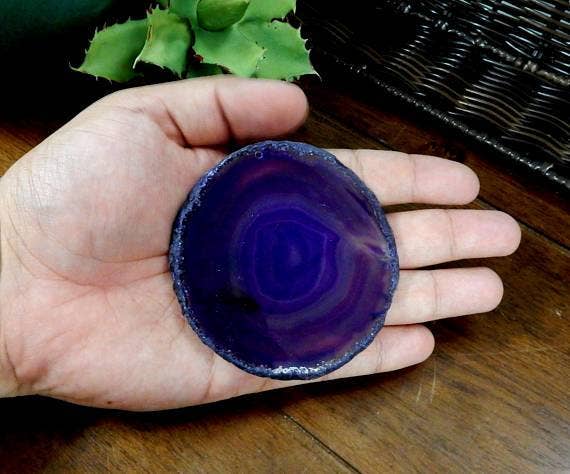 Rock Paradise - Wholesale Spiritual Stone/Crystal - Agate Slices -Top Drilled - Size #2 LARGE AGATE - Crystal Craft Supply27