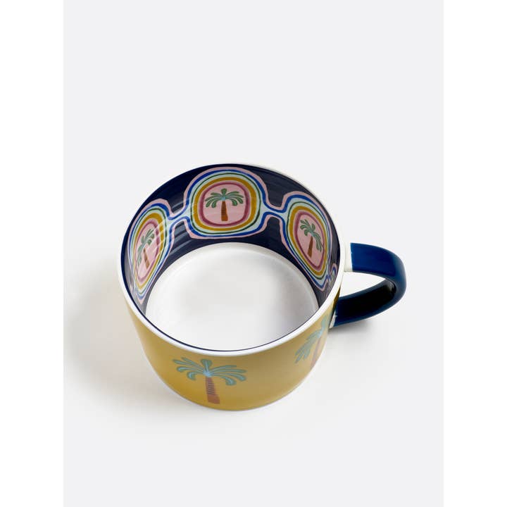 Pure Table Top Ltd – wholesale Coffee mug – Eleanor Bowmer Palm Tree Mug2