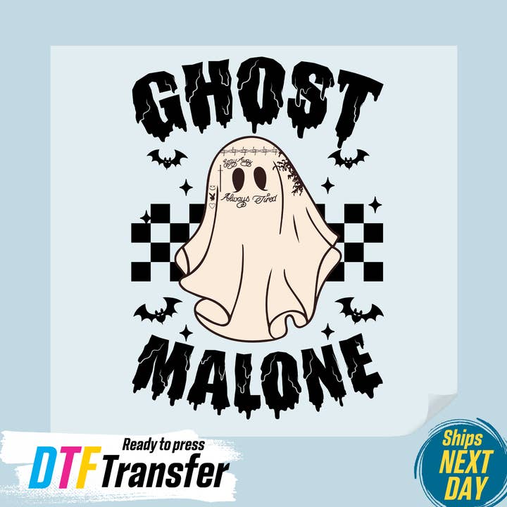 Ghost Malone DTF Transfer for wholesale by DTF Office