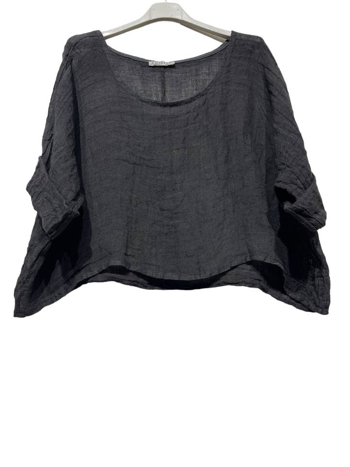 LINEN & COTTON HOUSE - Wholesale Blouse - Women's - 18415 TOP IN LINEN SPRING SUMMER CLOTHING