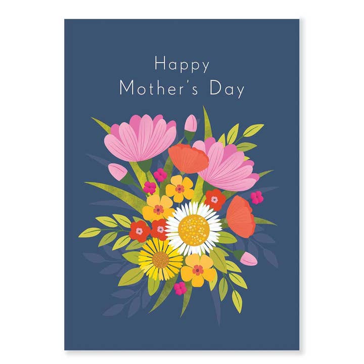 Klara Hawkins - Wholesale Mother’s Day card - Vibrant Floral Bouquet | Flowers Mother's Day Card1