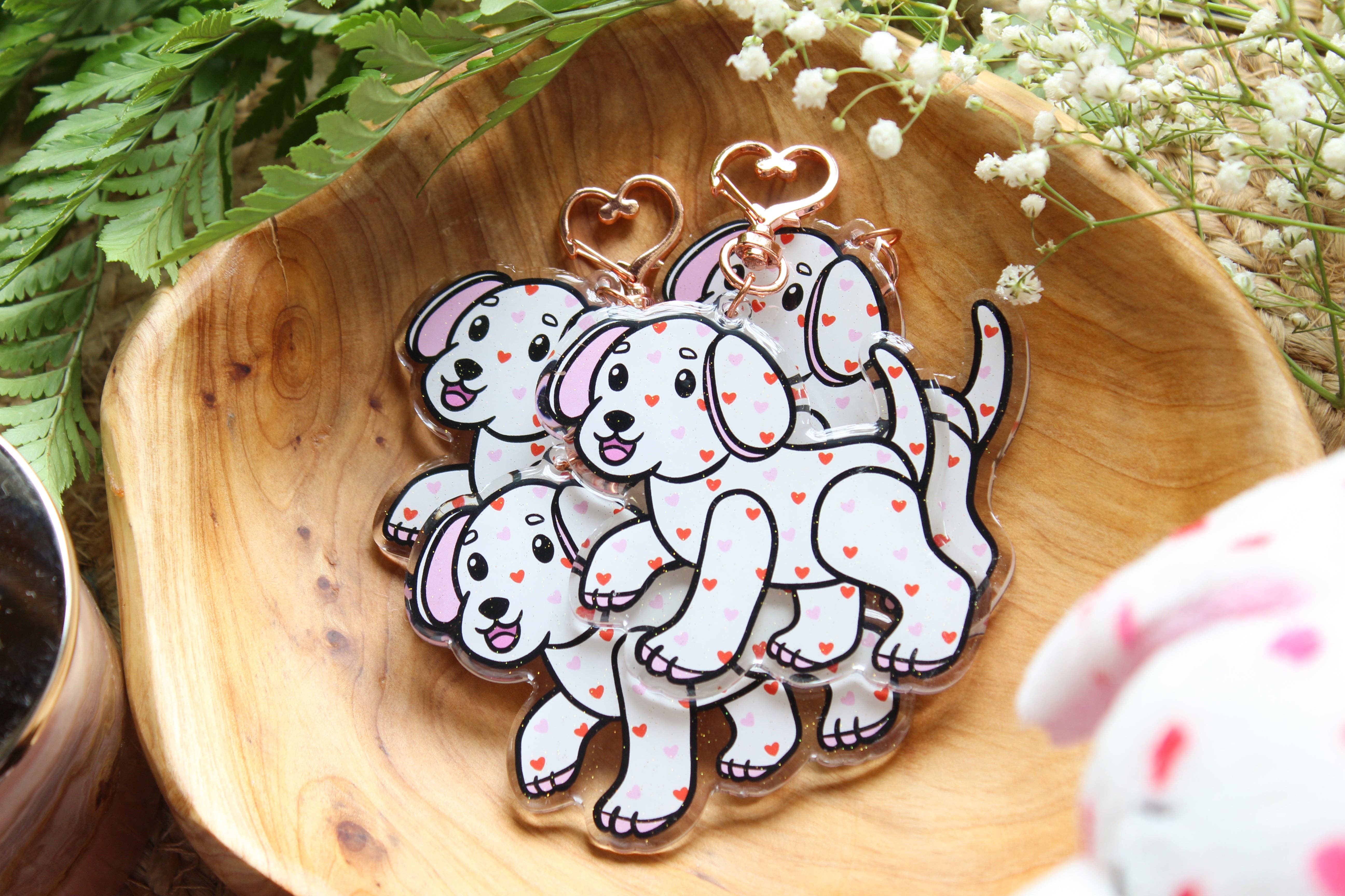 Wholesale Webkinz Love Puppy Acrylic Keychain | Double-sided