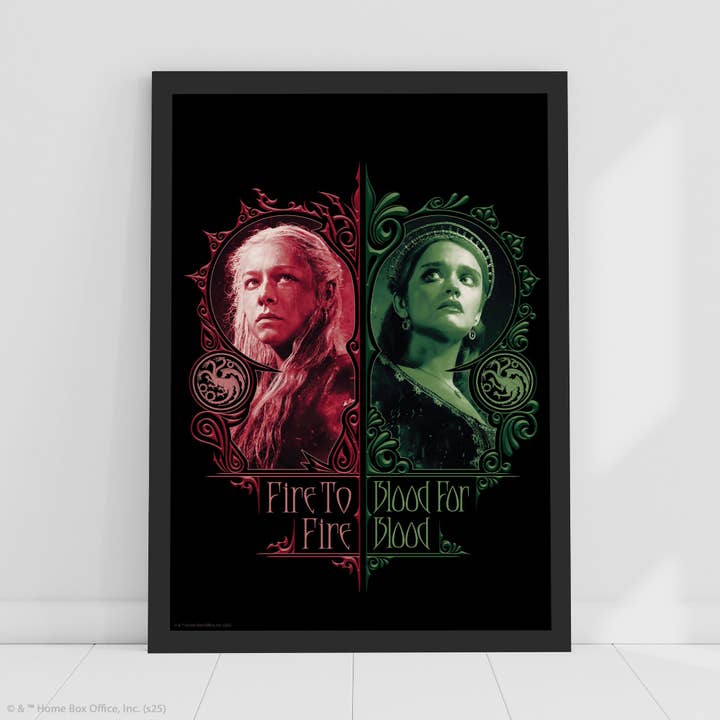 House of the Dragon Print – Ild til Ild Plakat Vægkunst for engroshandel hos Themed