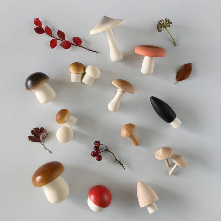 Moon Picnic - Wholesale Wood Toy - Kids - Forest Mushrooms Basket3