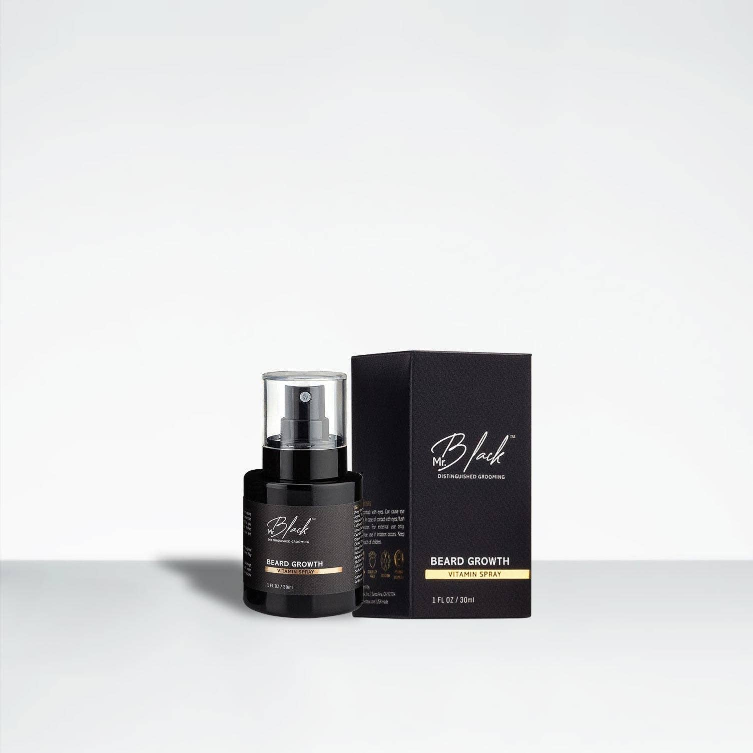 Mr. Black – Großhandel Bartpflegeprodukte – Vitaminspray für Bartwachstum1