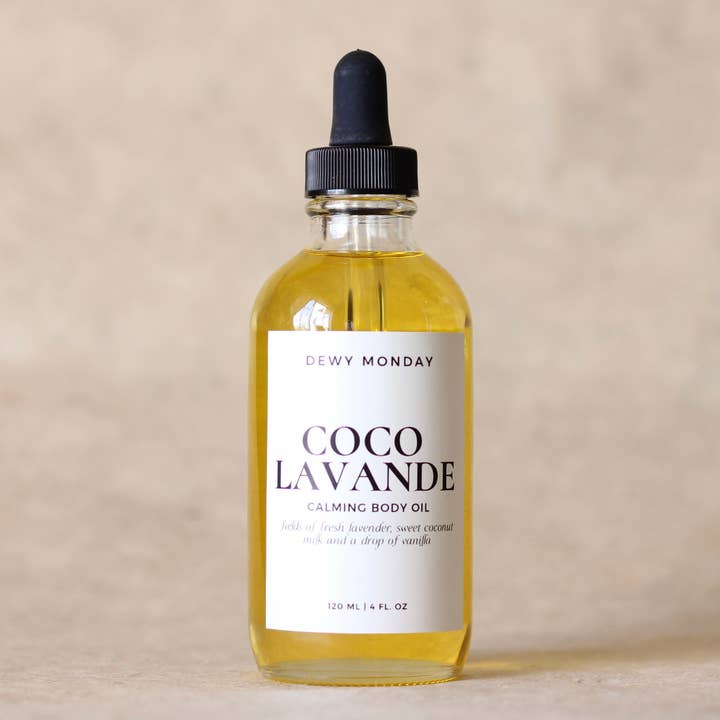 COCO LAVANDE body oil for wholesale by Dewy Monday
