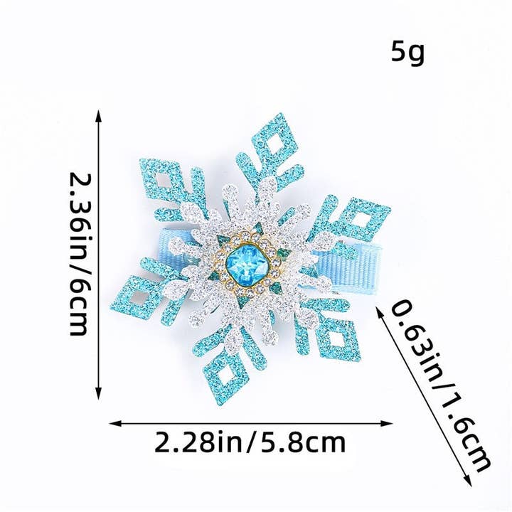 UZ Wholesale Store - Wholesale Ornament - Snowflake Crystal Hair Clip1