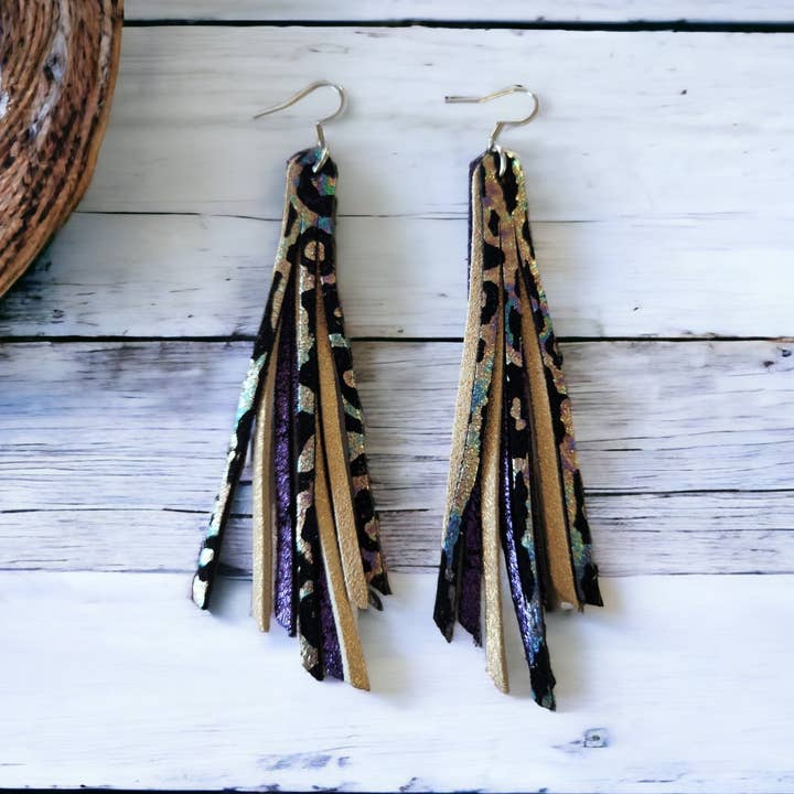 Frangia leopardata arcobaleno scintillante per la vendita all'ingrosso da parte di Bushleys Beauties, LLC