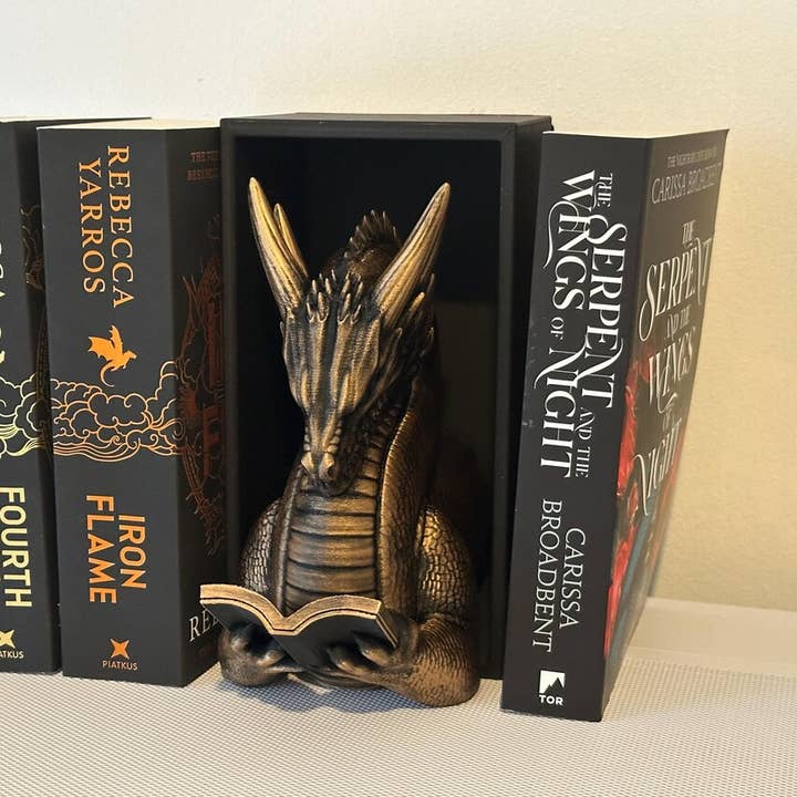 Dragon Book Nook & Bookend Fantasy Dragon Inspired for wholesale by Modern Wood Cases