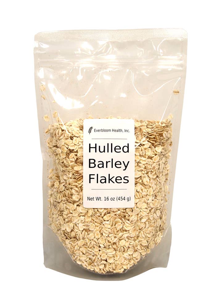 Hulled Barley Flakes, 1 lb, Whole Grain for wholesale by Burl Barley Granola
