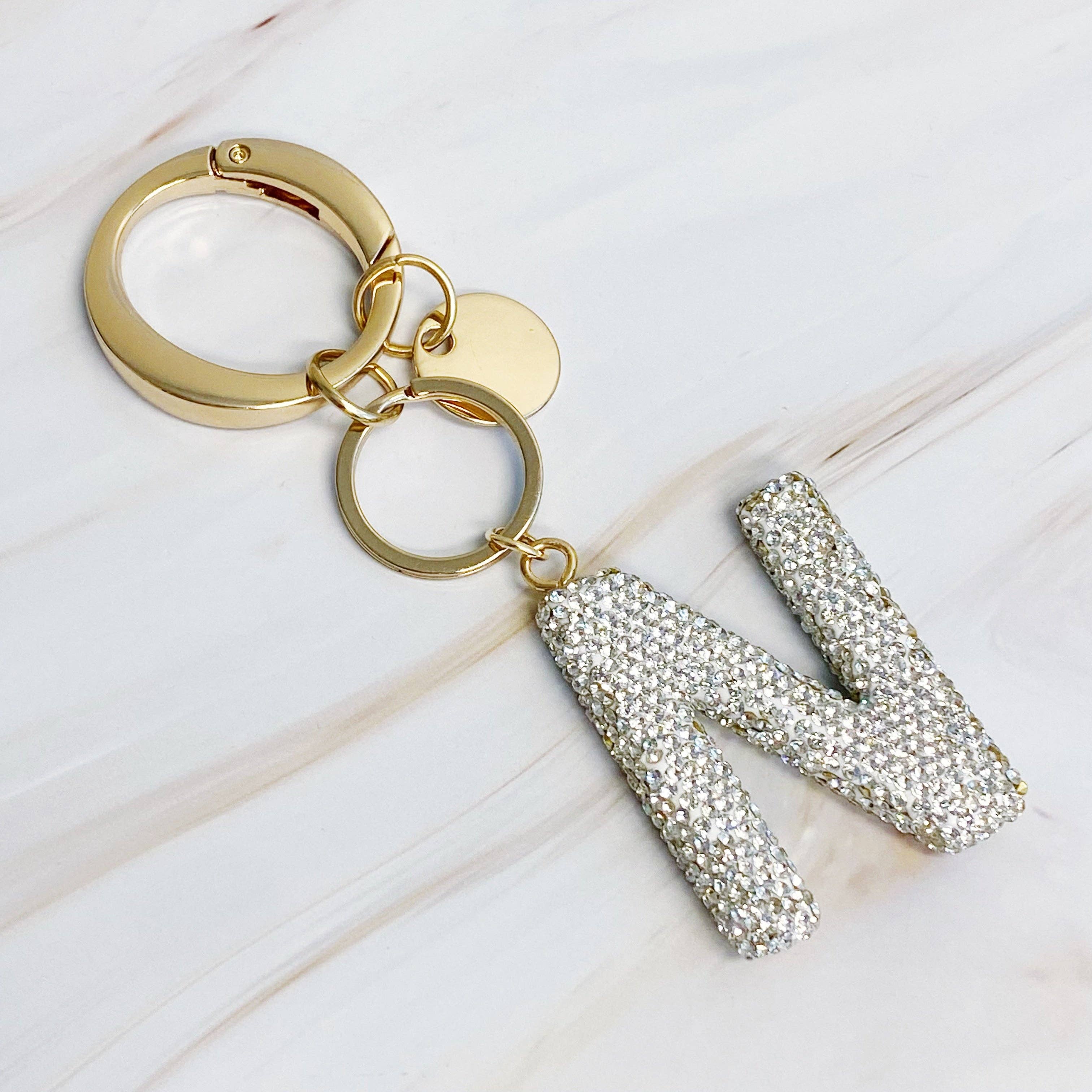 Ellison+Young - Wholesale Keychain - Women's - It Girl Glam Initial Key Chain11