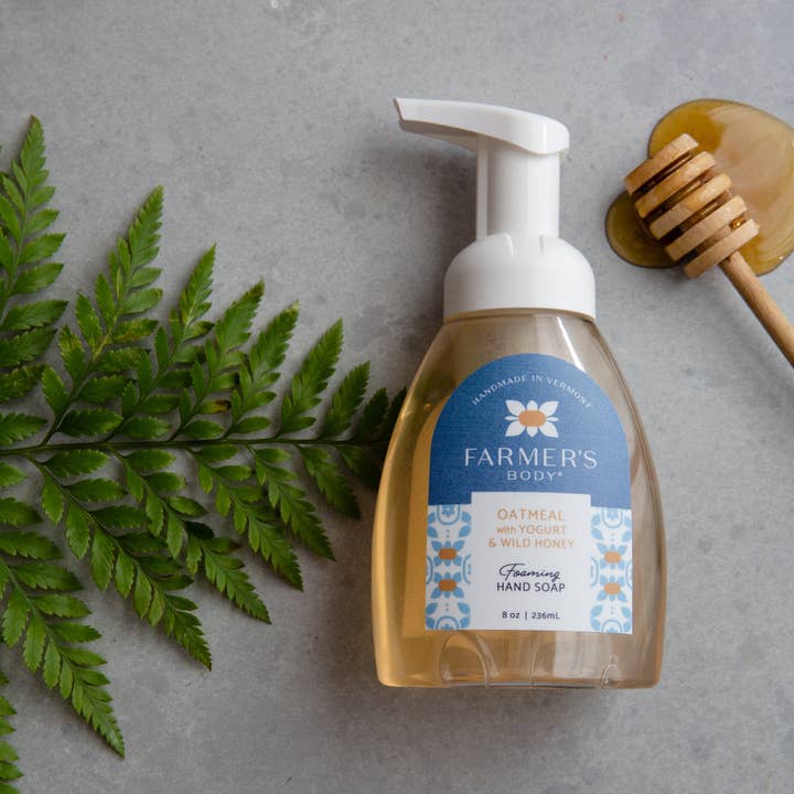 Oatmeal with Yogurt & Wild Honey Foaming Soap for wholesale by Farmer's Body