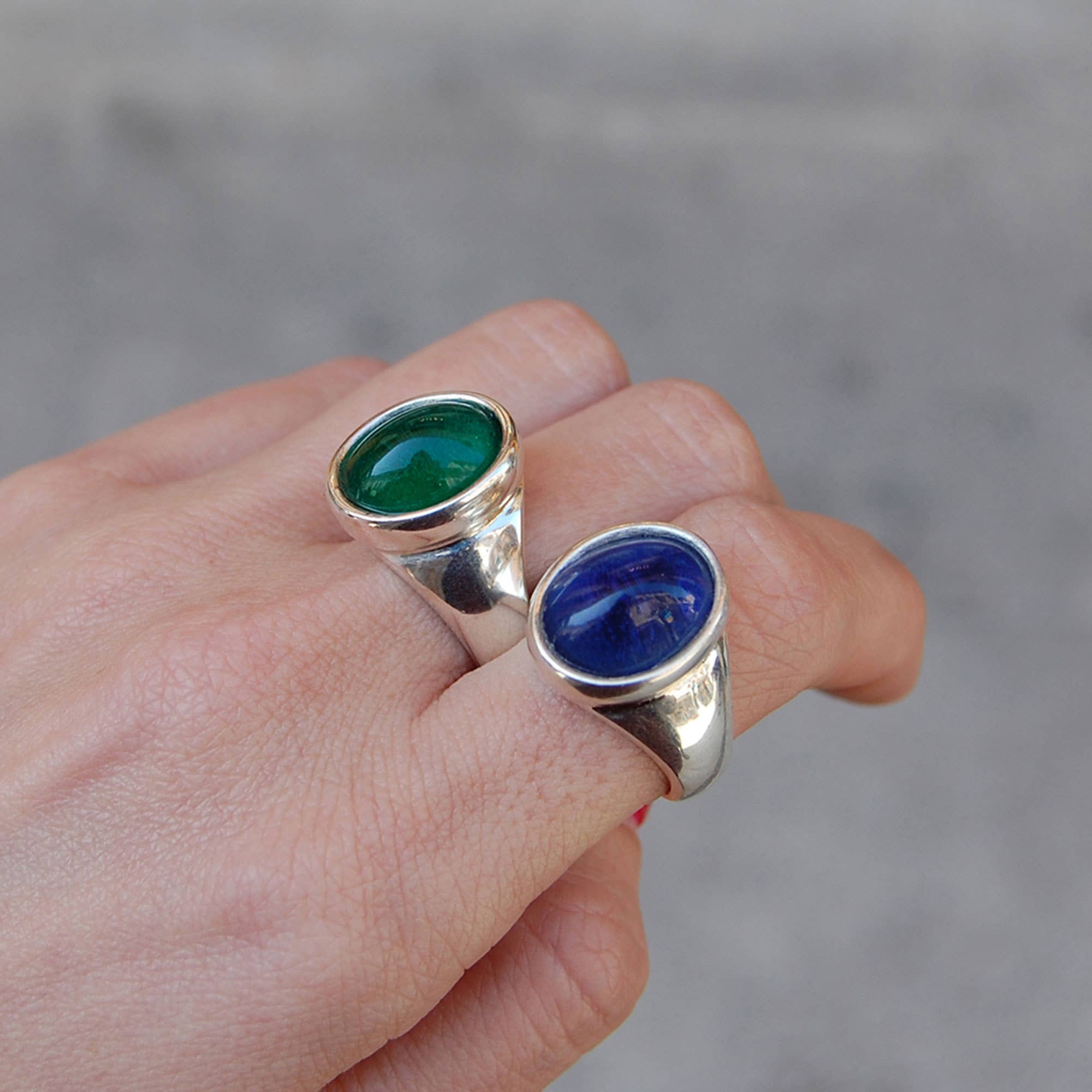 Kreitto jewels – Engroshandel Statementring – Ring med oval krystal sten1