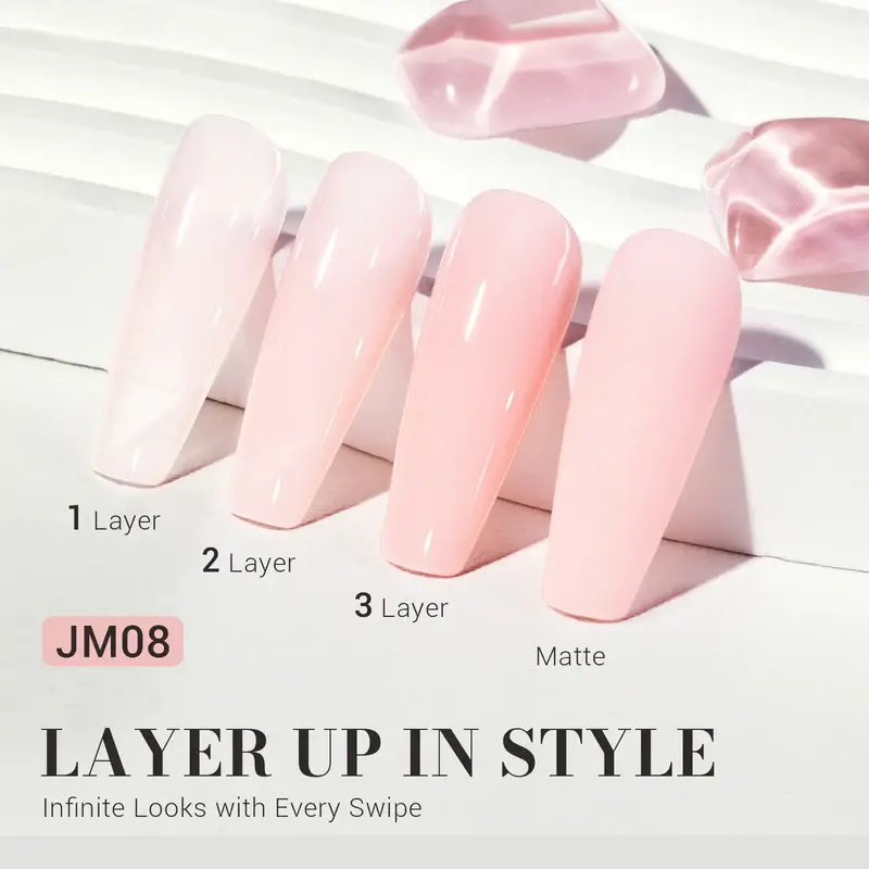 MELODYSUSIE – wholesale Nail polish – Jeweliver Jelly Gel Nail Polish 15ml - Nude JM081