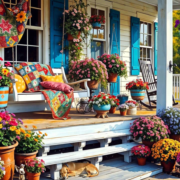 Front Porch 500 Piece Jigsaw Puzzle for wholesale by Springbok Puzzle