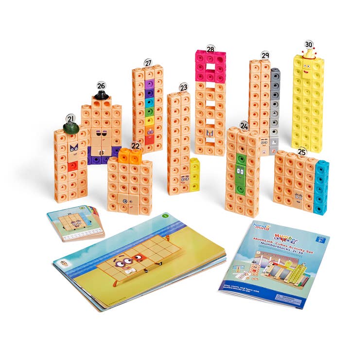 Learning Resources - Wholesale Toy Set - Kids - Numberblocks® MathLink® Cubes 21-30 Activity Set1