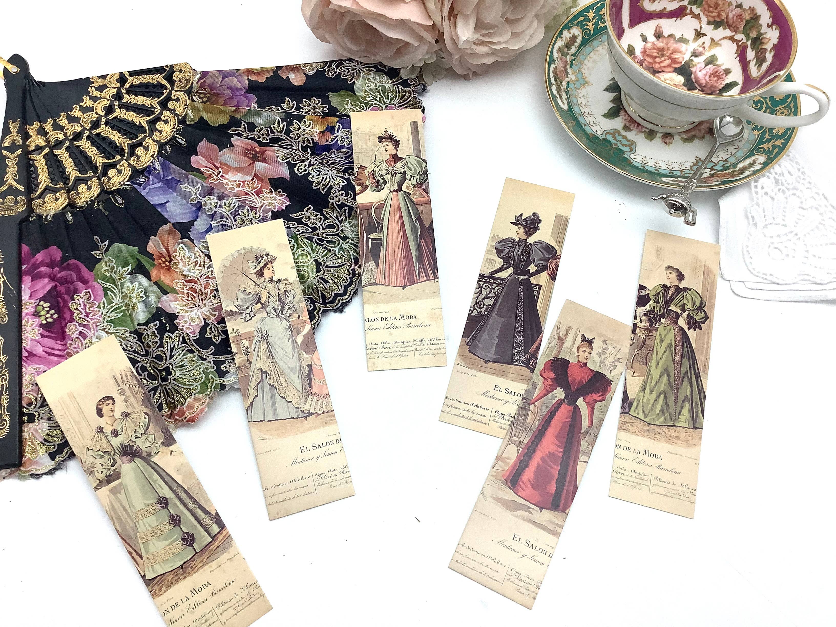 All Little Cute Things - Wholesale Tea bags - Tea and Bookmark with French Tea packet victorian ladies9
