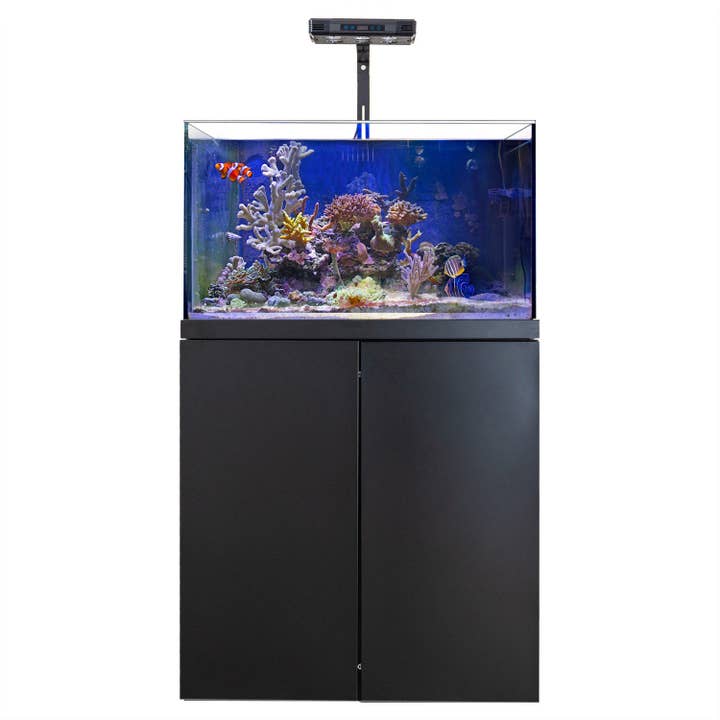 Aqua Dream Coral Reef Aquarium Tempered Glass 90 Gallon Tank Complete Set Black including one Coral light & one Protein Skimmer for wholesale by AQUA DREAM