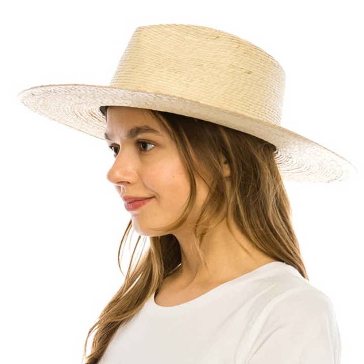IVORY PALM LEAF RANCHER HAT for wholesale on Faire7