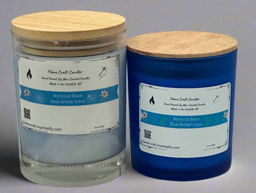 Flame Craft Candles - Wholesale Jar/Filled Candle - Mystical Blaze | Blue Lotus Amber | Two Options