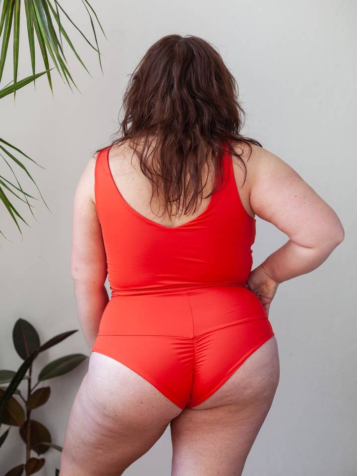 Longline top van gerecyclede Delta | Habanero voor wholesale door Ecomadix