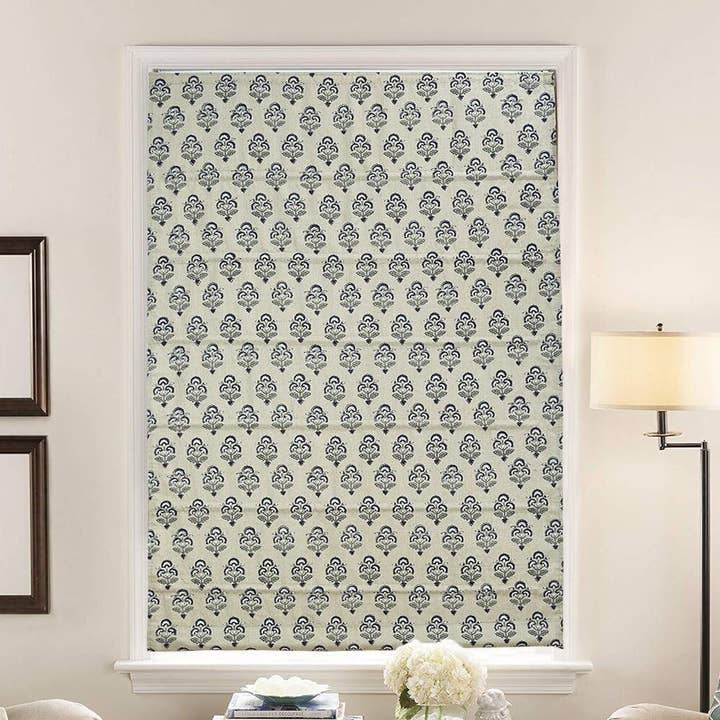 Estor romano blanco de algodón grueso natural - Semáforo para venta al por mayor de Fabdivine