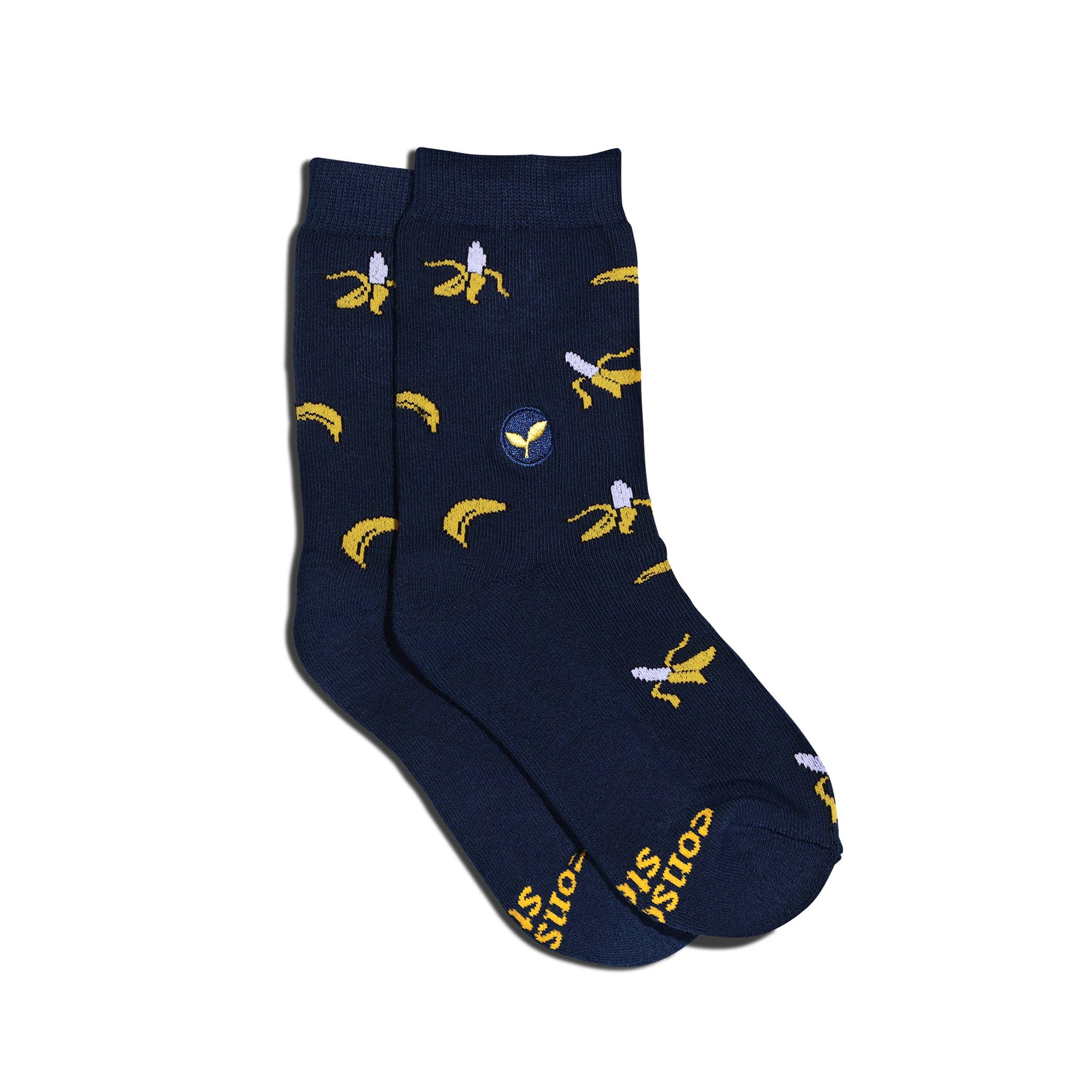 Conscious Step – wholesale Socks – Child – Kids Socks that Plant Trees (Navy Bananas)1