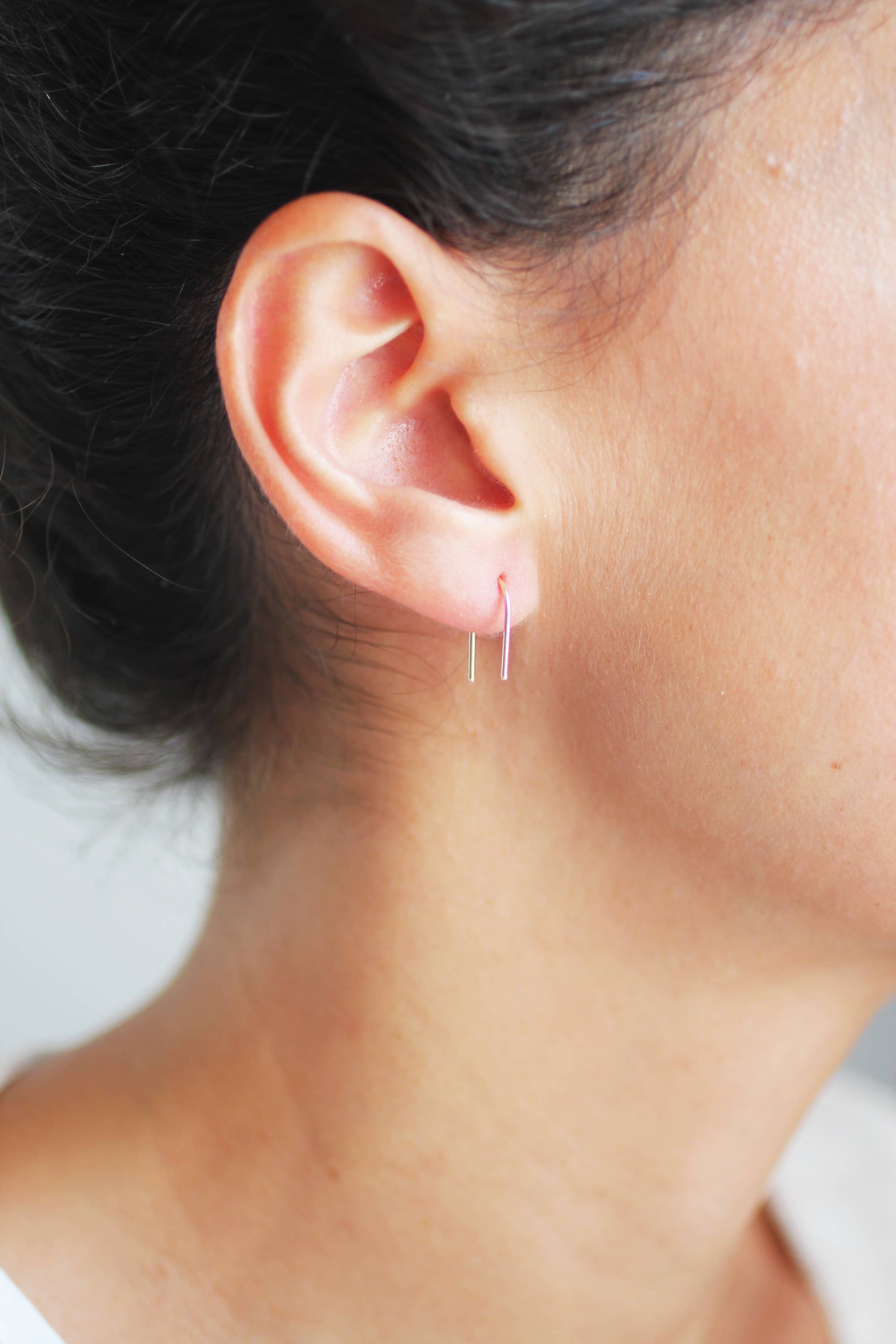Rare Bird Co. + Pauline Stanley Studio - Wholesale Dangle Earrings - Mini Arc Minimalist Wire Earrings2