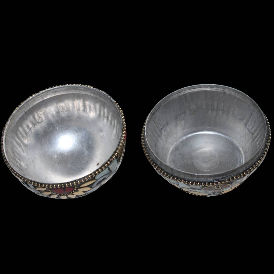 Tika - Wholesale Decorative Box - Mosaic Gem Boxes - Dome Lid (6 pack)2