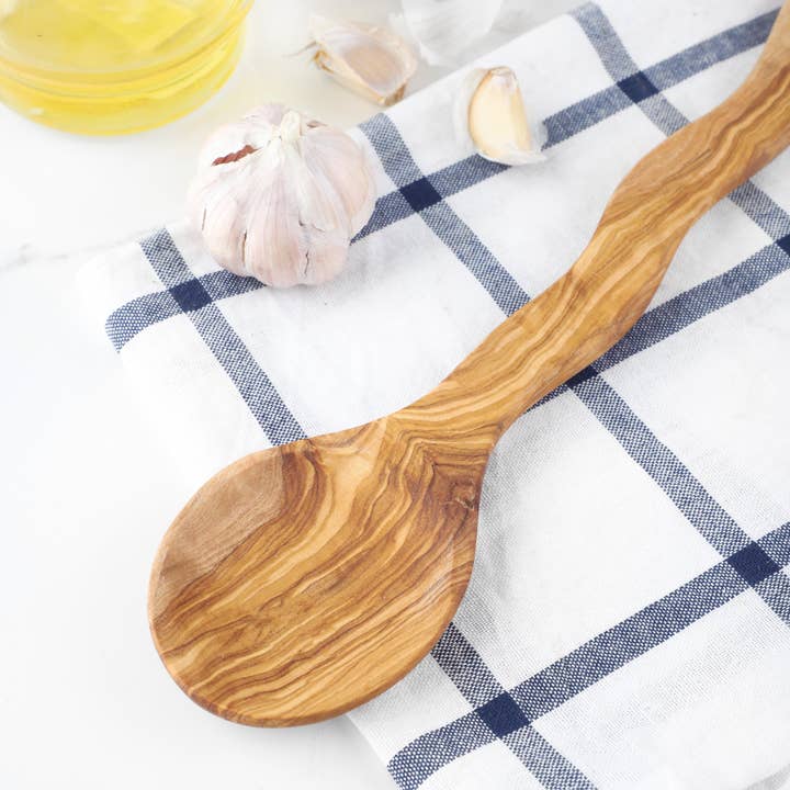 Krafts GmbH - Wholesale Mixing Spoon - Curvy Wooden Mixing Spoon