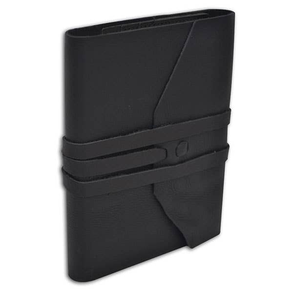Freund Mayer & Co. - Wholesale Journal/Diary - Leather Wrap Journal - Refillable-Made in Italy - 6" x 8"
