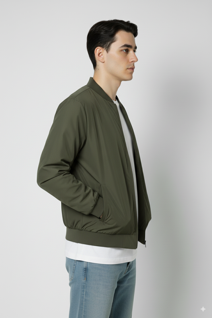 Olive Bomberjacka Lättvikt (Oliv) för wholesale på Faire1