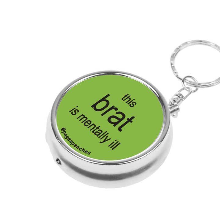 Page's Peaches - Wholesale Pill Organizer - Brat Pill Case Keychain Travel Medication Organizer0