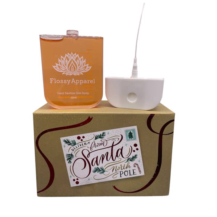 Flossy Apparel - Wholesale Hand Sanitizer - Merry And Bright Refillable Hand Sanitizer Mist SprayÂ