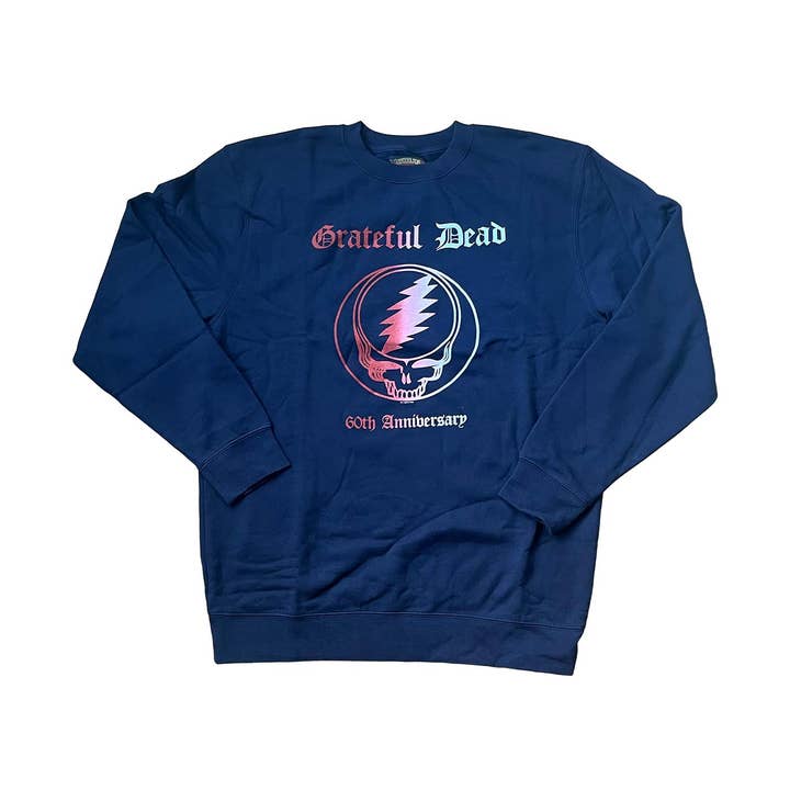 Ampal X Grateful Dead 60th Navy Sweatshirt for wholesale by The Ampal Creative