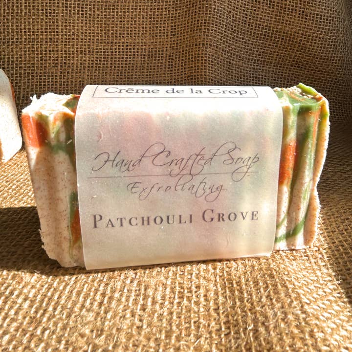 Creme de la Crop, Inc. - Wholesale Bar Soap - Soap - Patchouli Grove (Exfoliating) Orange and Patchouli 1