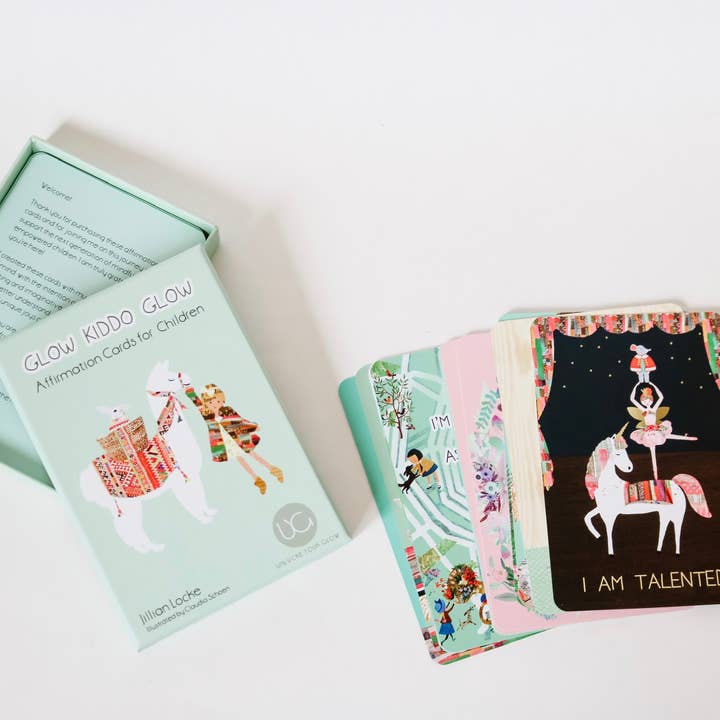 Cartas de afirmação para crianças por atacado de Glow Kiddo Glow