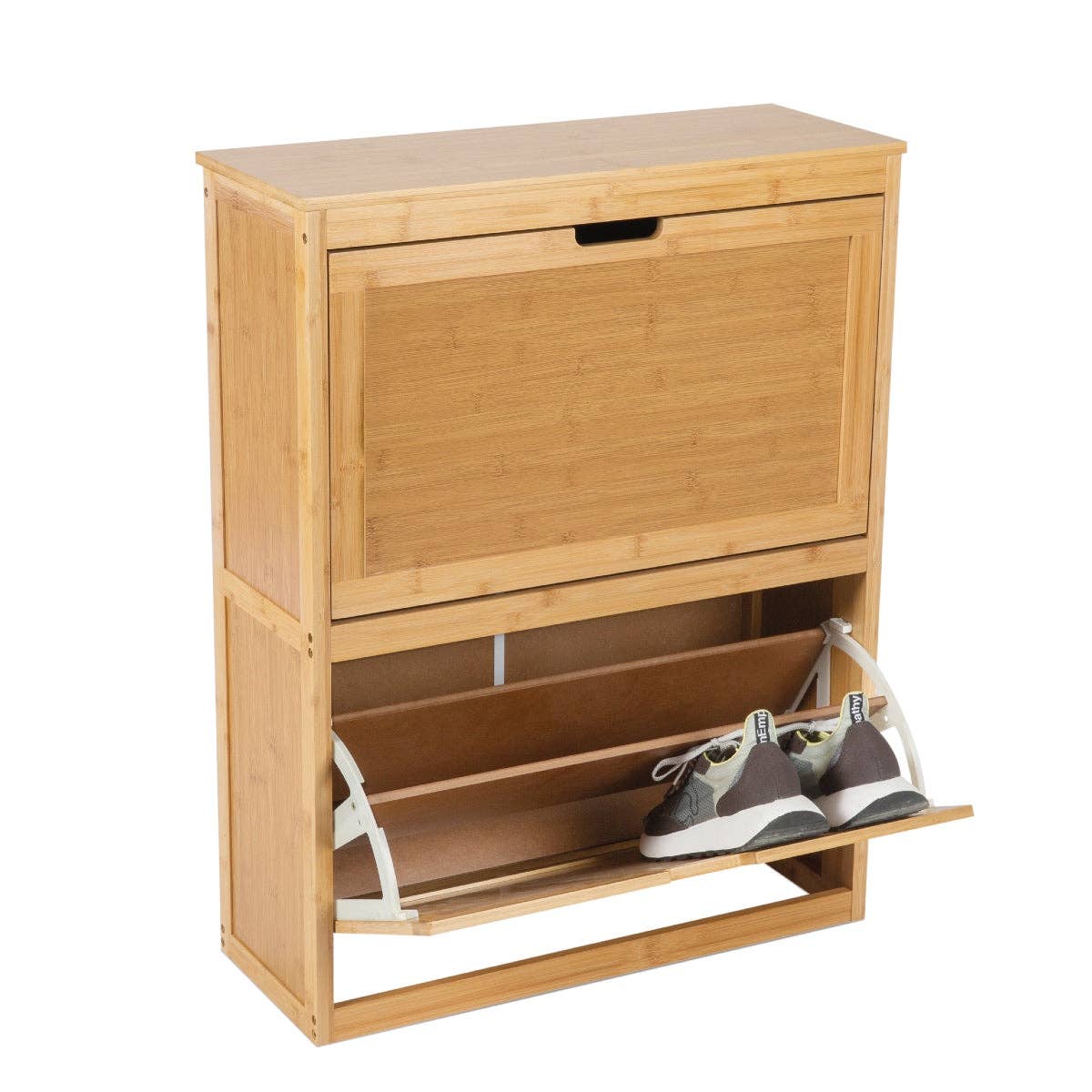 Andrea House – Großhandel Schrank – Schuhschrank aus Bambus mit zwei Schubladen5