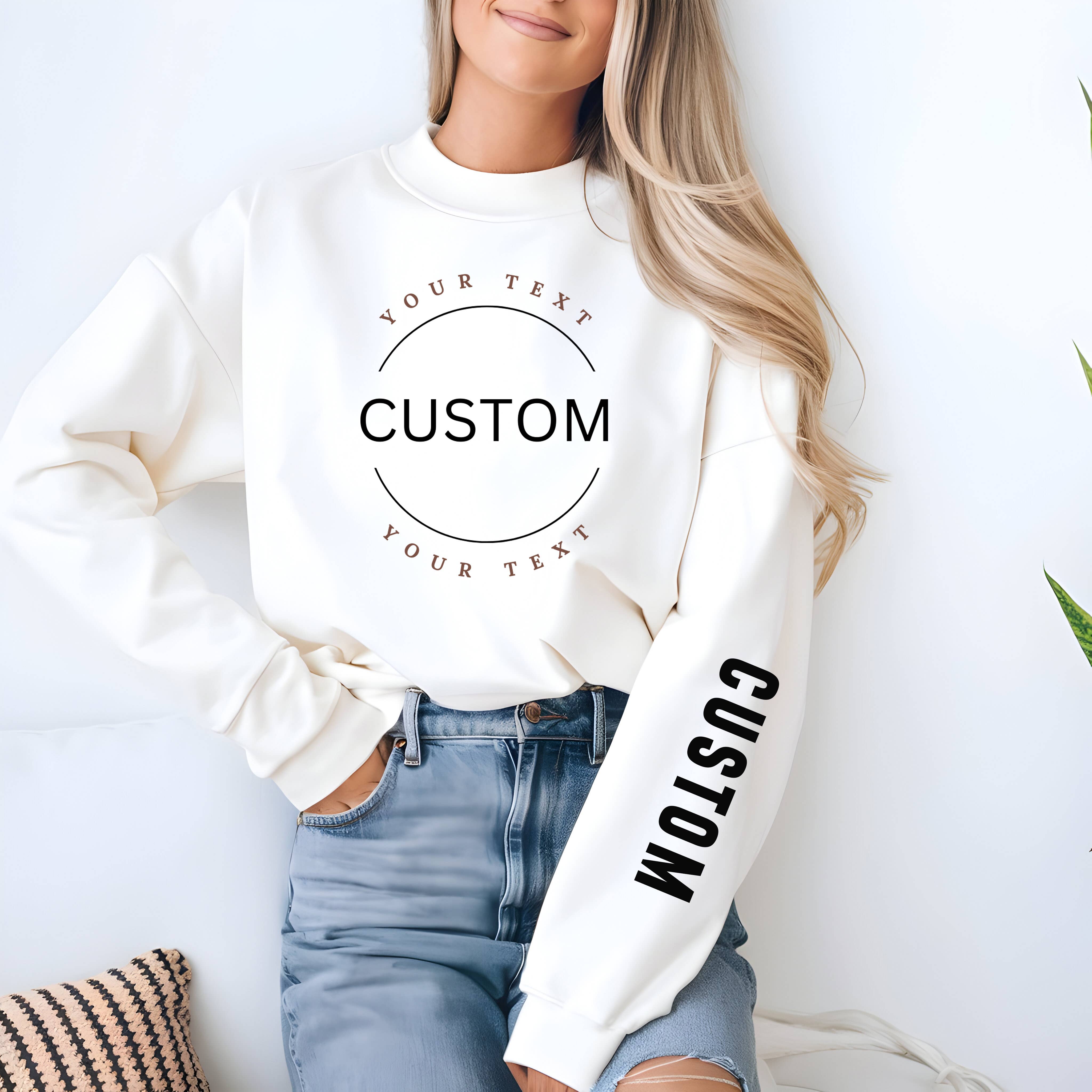 One Nine - Wholesale Graphic Sweatshirt - Women's - Custom Text Varsity /Graphic Sweatshirt0