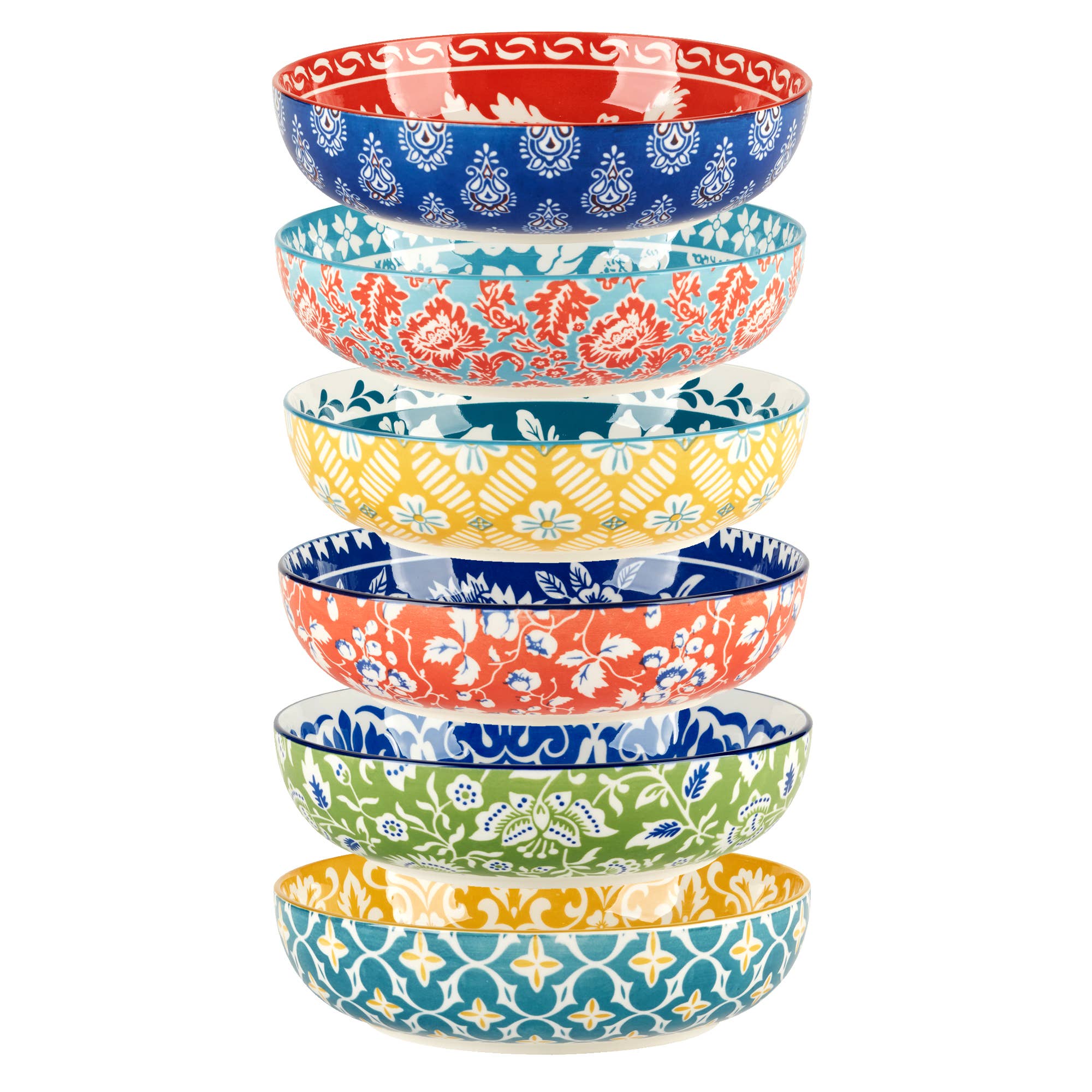 Certified International – wholesale Bowl – Panache Soup/Pasta Bowl 6 asst4
