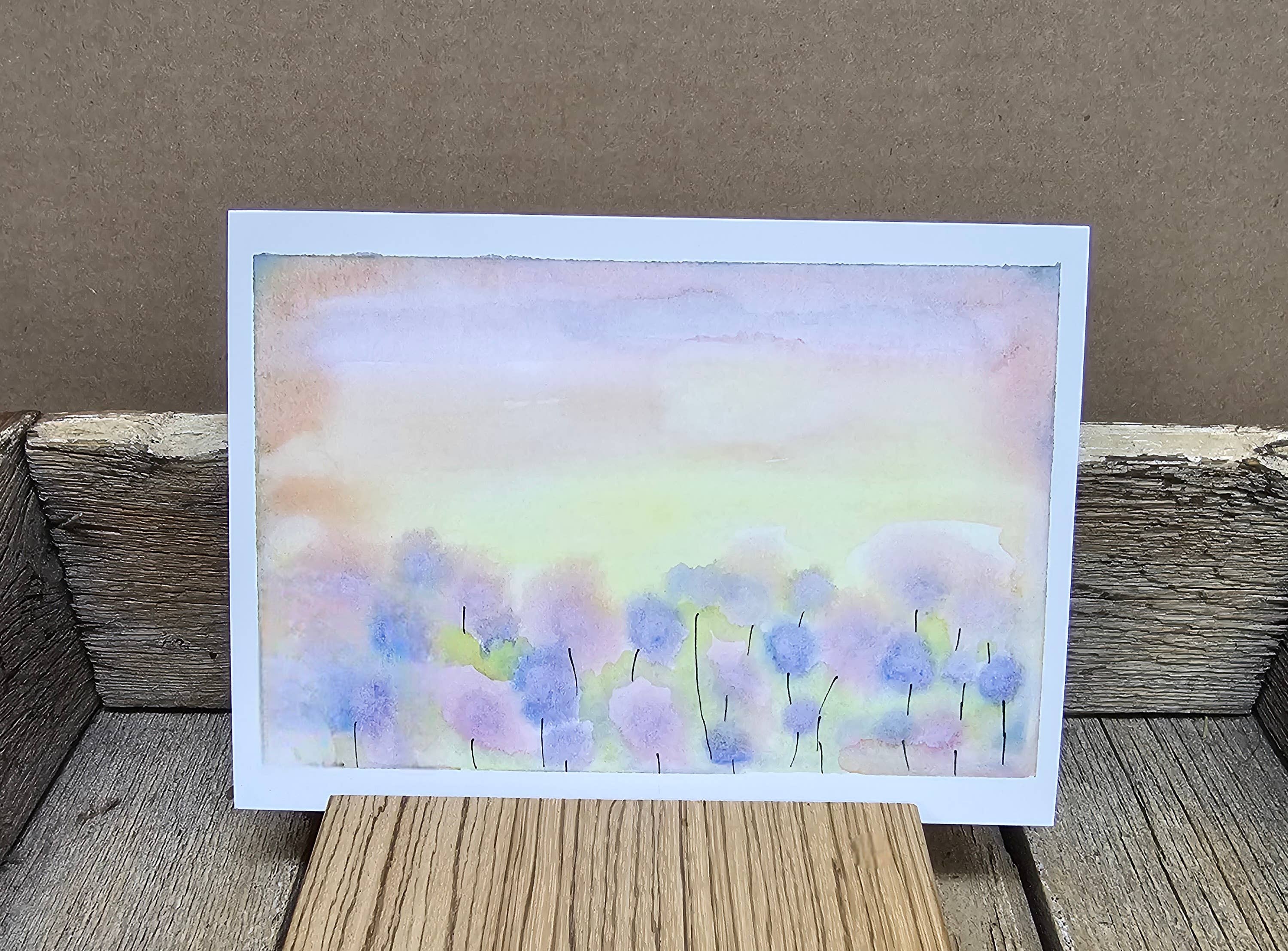 Survivors Alliance for Growth and Employment - Wholesale Art Print - Pastel Puff Wildflower Watercolor Prints -Set of 21