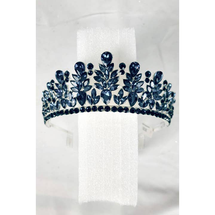 Chicas - Wholesale Tiara - Women's - Metal tiara with jewel rhinestones, one size fits all HT9715