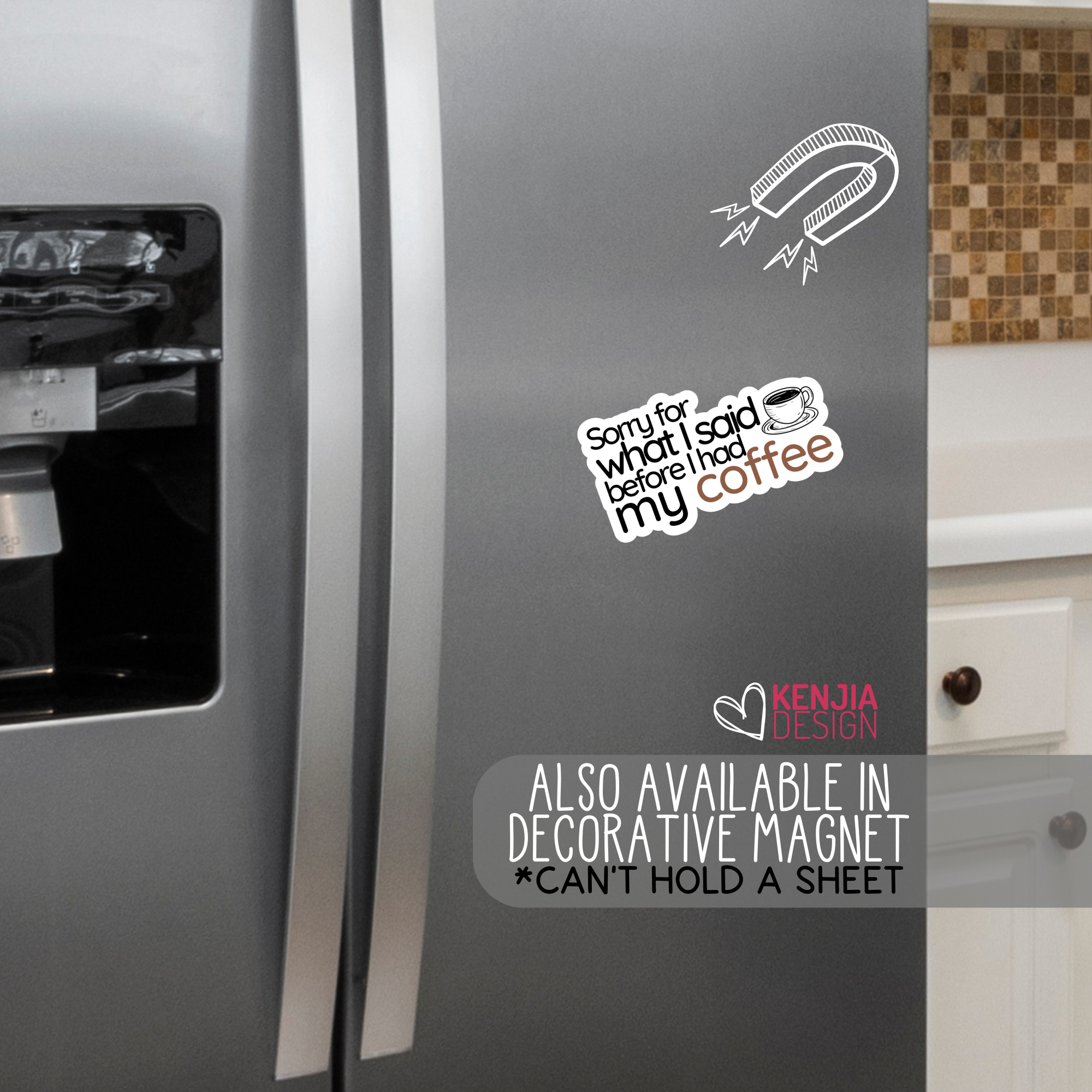 Kenjia Design - Wholesale Sticker - Sorry for What I Said Before I Had My Coffee Stickers6