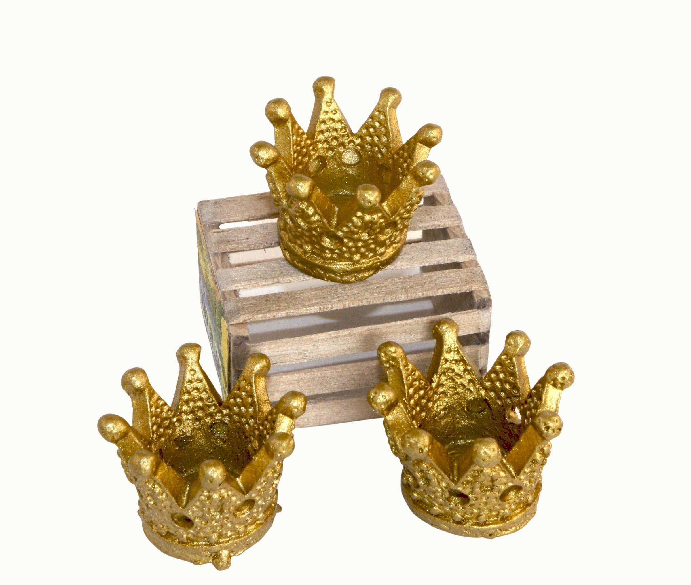 mélanger Couronnes dorées miniatures - lot de 3 - 205-0297 en vente sur Faire5