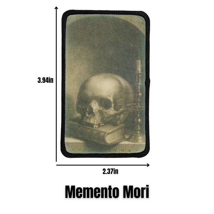 Mini Mesterværker Strygemærke | Memento Mori for engroshandel hos Second Star Society