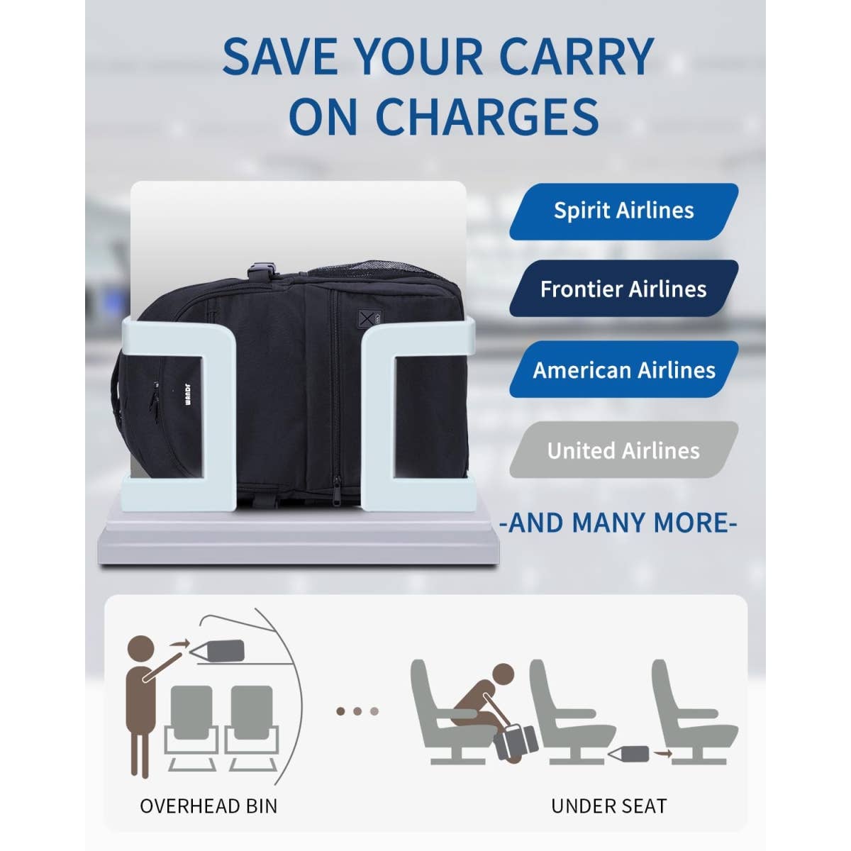 wandf – Großhandel Rucksack – Unisex – 18x14x8 Persönlicher Gegenstand Handgepäcktasche mit USB-Ladeanschluss32