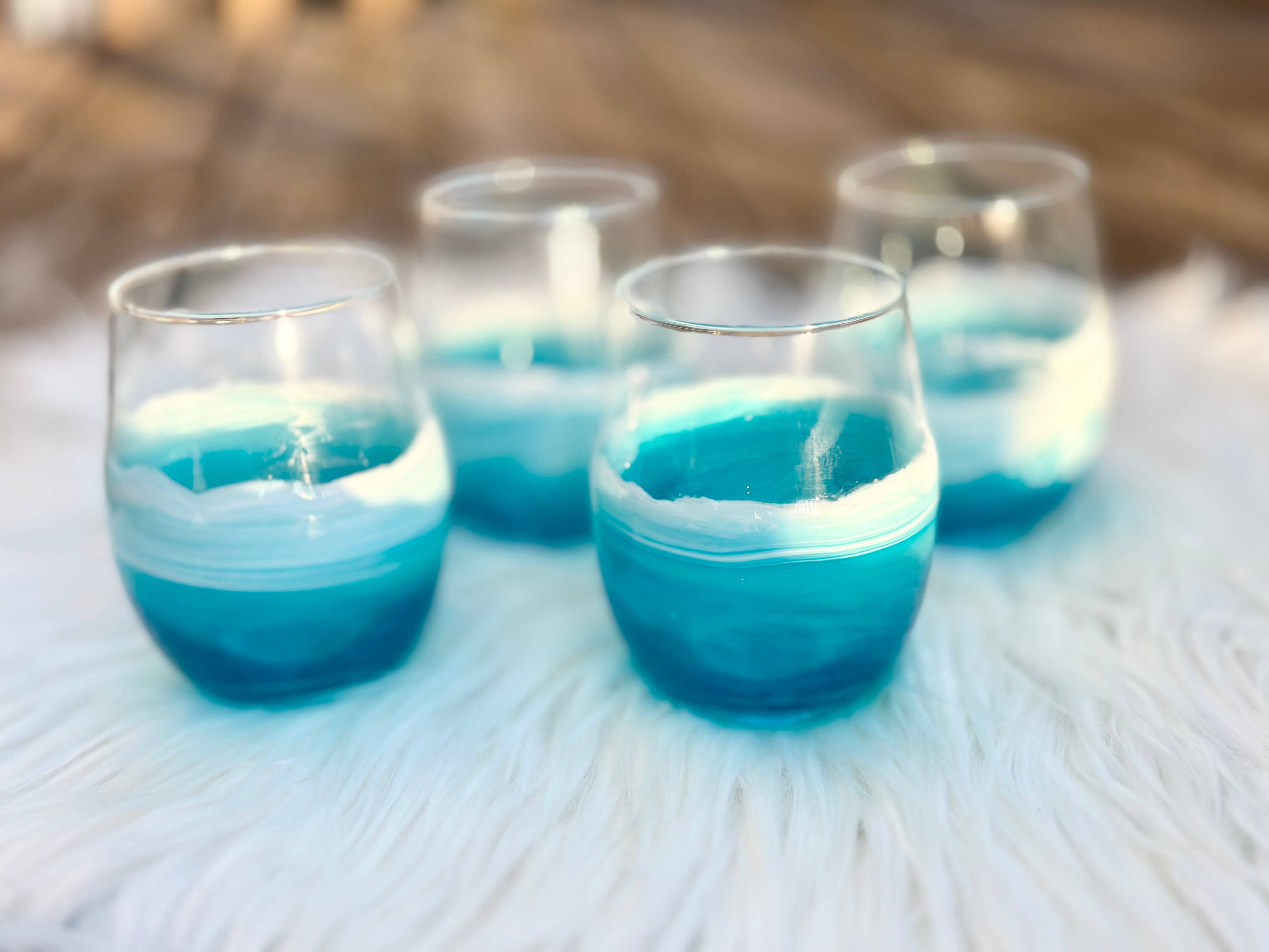 Fluid Life by Sharon - Wholesale Wine Glass - Wine glasses with resin2