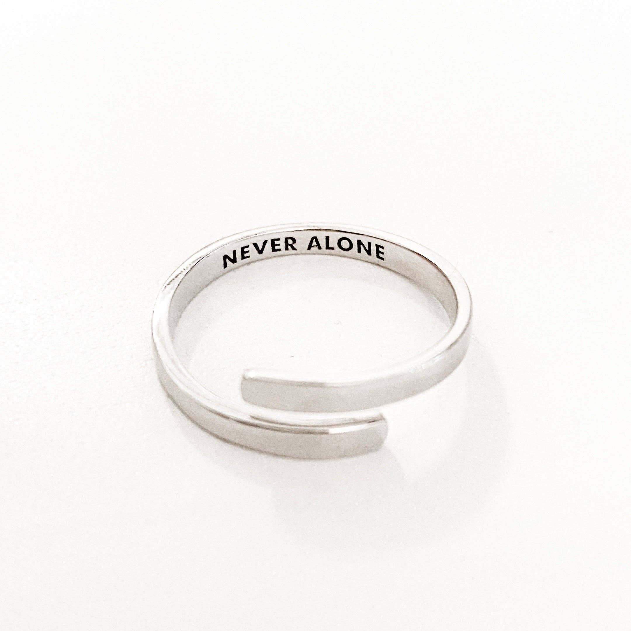 Glass House Goods - Wholesale Band/Stacked Ring - NEVER ALONE