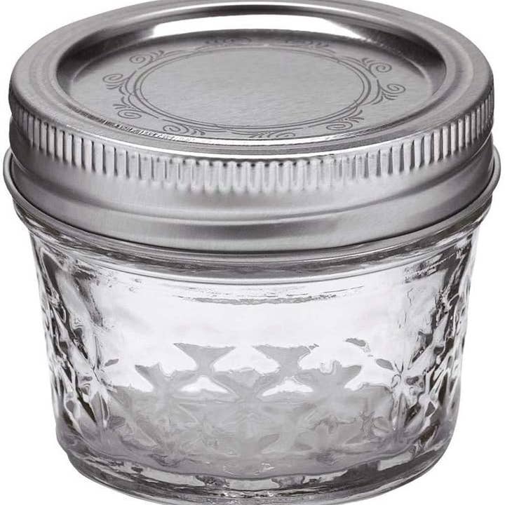Innovarix - Wholesale Jar - Mason Quilted Jelly Jar - 4 Oz.